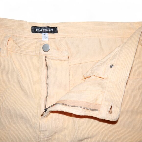 NEW Urban Outfitters Corduroy Shorts Mens Orange Creamsicle Cut Off Skater Short - Picture 8 of 10